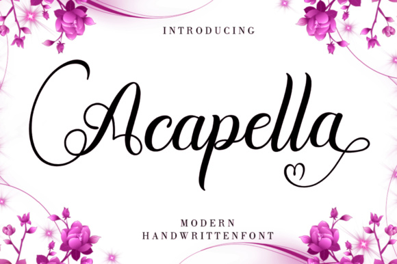 Acapella: A Modern Handwritten Font
