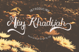 Aisy Khadijah: A Cursed Handwritten Font
