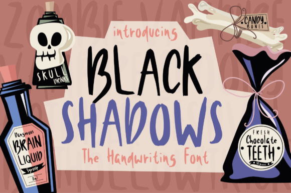 Black Shadows Font for Bold Design