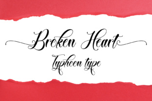 Broken Heart Font: Elegant Script for Marketing