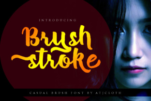 Brush Stroke Font for Handmade Creations