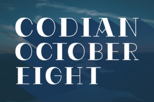 Codian October Eight: A Serif Font for Editorial Design