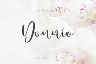 Donnio: A Script Font with Elegant Flair