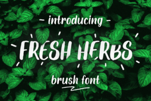 Fresh Herbs Font for Creative Projects