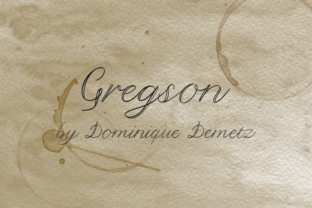 Gregson: A Handwritten Decorative Font for Small Business Branding
