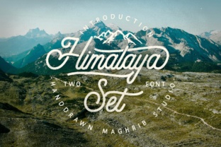Himalaya Set: A Vintage Font That Commands Attention in Digital Campaigns