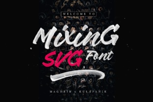 Mixing Font: A Striking SVG Typeface for Crafters