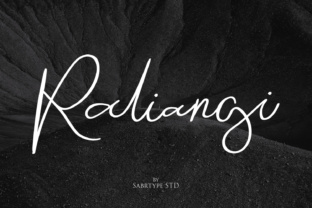 Raliangi: A Script Font for Creative Campaigns