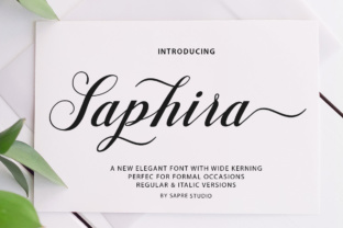 Saphira Script: A Creative Font for Makers