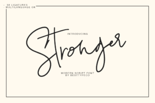 Stronger: A Handmade Script Font Built for Real Branding Work