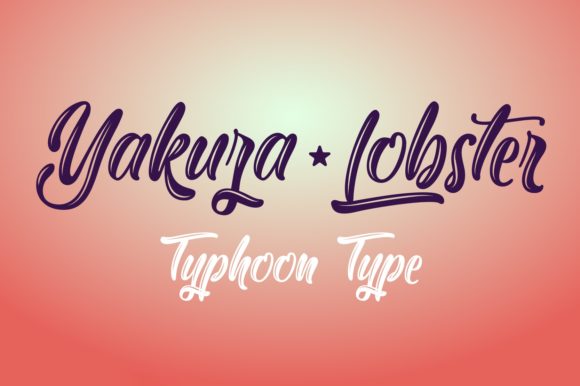 Yakuza Lobster: A Bold Script Font for Editorial Design